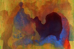 Flow Peace (acrylic and mediums on canvas)