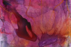 Forbidden Lake (acrylic and ink on canvas)