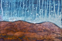 evening star melt (gouache and mediums on illustration board)