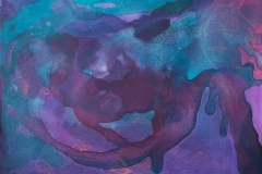 Interstellar Fish (acrylic and ink on canvas)