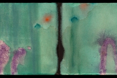 Pathetic Bird  (acrylic and sand on two canvases)