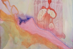 Sleeping Beauty (acrylic, ink and mediums on canvas)