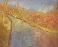 Rivulet After the Rain (pastel on paper)