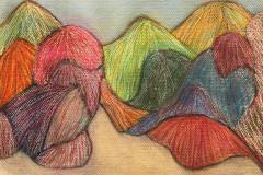 Tujunga Wash (pastel on paper)