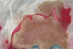 Continental Drift (ink, pastel and sand on illustration board