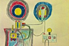 NSA Secret Spying Apparatus (crayon on paper)