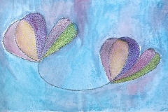 What I saw as I lay dying at Ypres (pastel on paper)