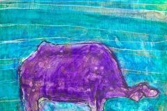 You Are All Welcome Here (ink, acrylic and mediums on canvas)