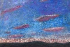 Twilight Over Lake Tahoe (pastel on pastel board)
